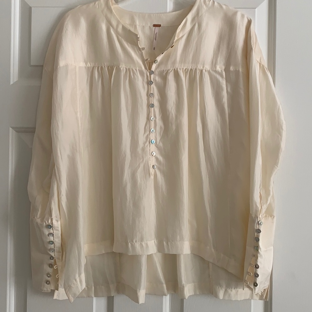 Free People Silk Blouse